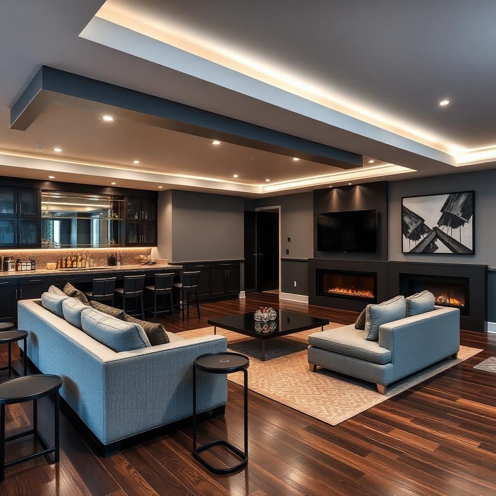 Finished Basement Lounge